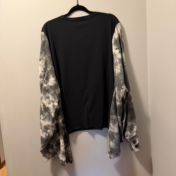 Metallica upcycle tie dye sweater sides oversized - Picture 3 of 8